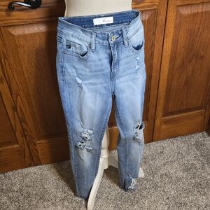 KanCan Women's Casual Distressed Boyfriend Jeans